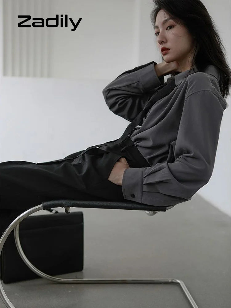 Blusa Elegante Tecido Solto
