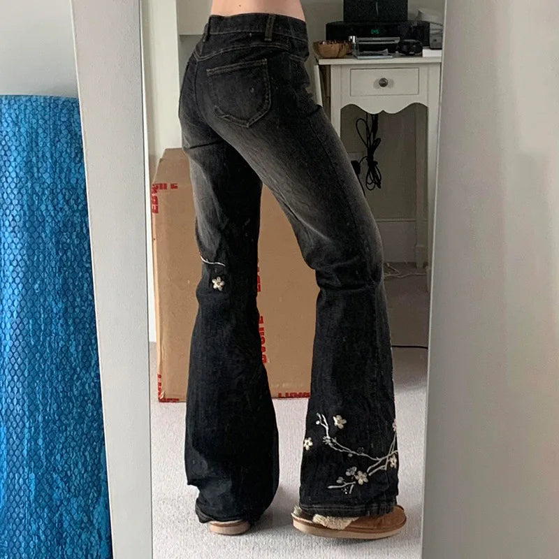 Jeans Florais Anos 2000
