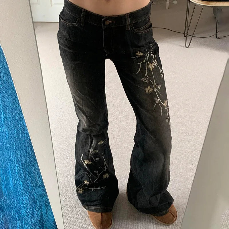 Jeans Florais Anos 2000