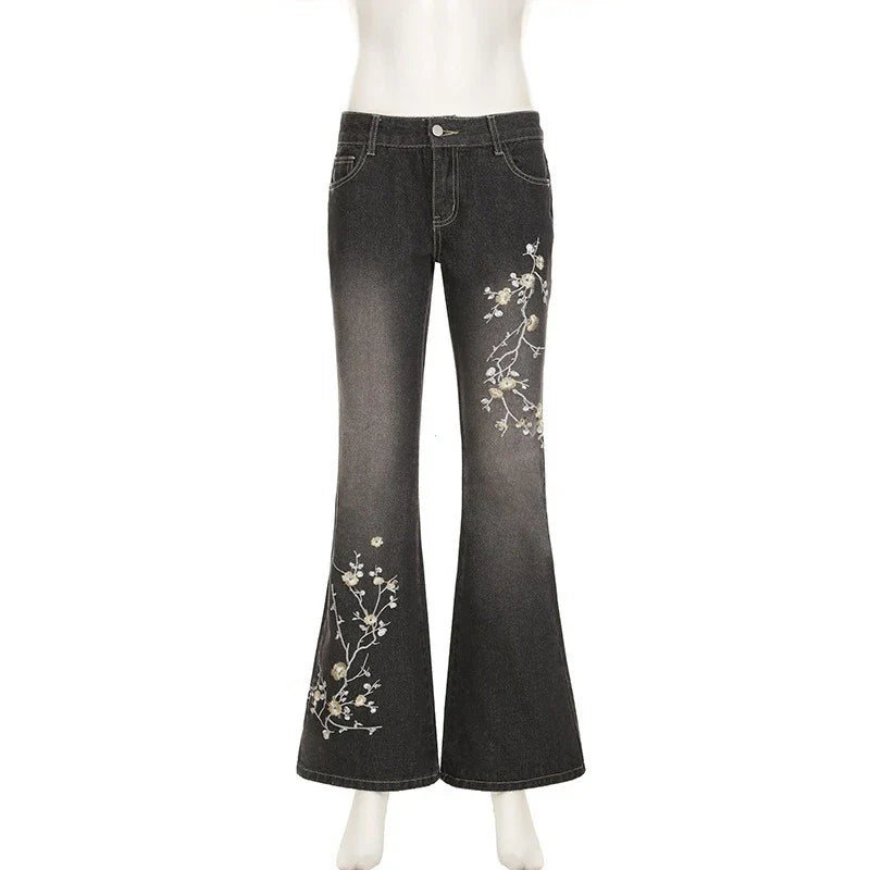 Jeans Florais Anos 2000