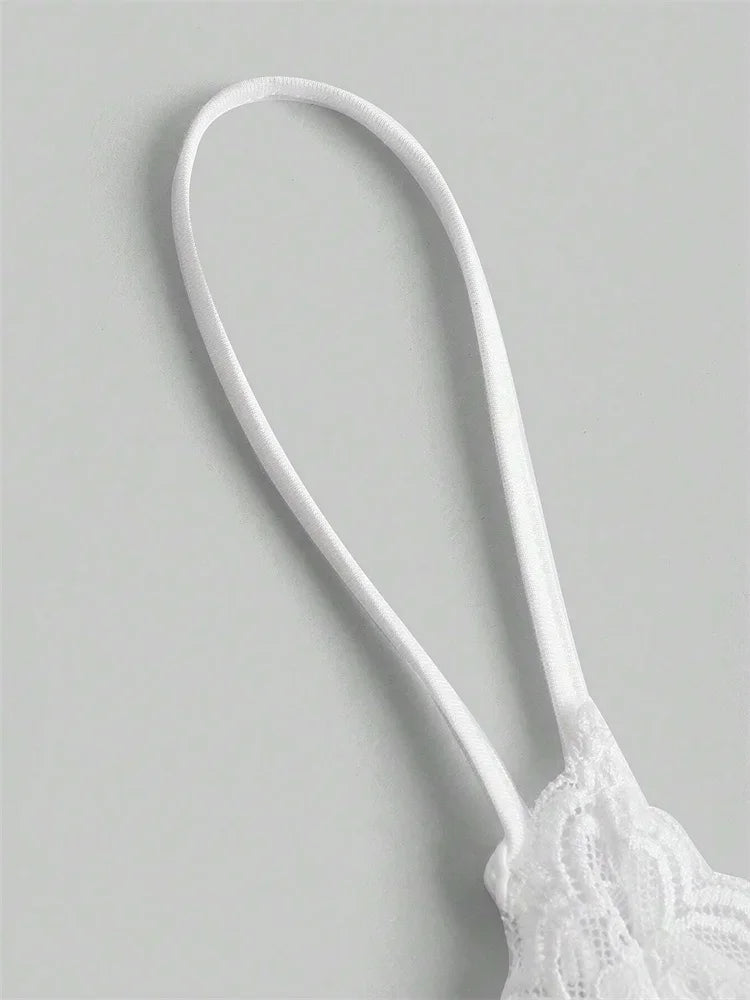 Top Cami com Laço e Renda