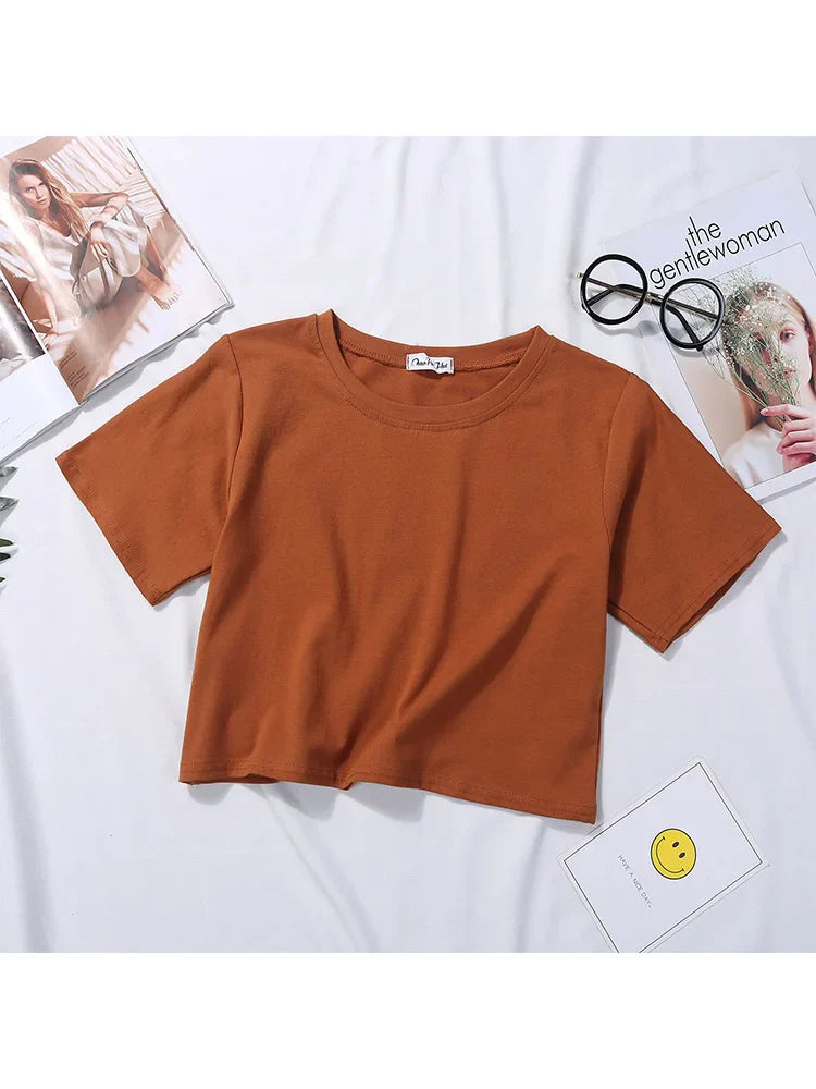 T-shirt Verão Feminina Conforto